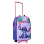 Disney Kids Foldable Trolley Suitcase - Blue Stitch