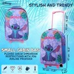 Disney Kids Foldable Trolley Suitcase - Blue Stitch