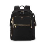 TUMI Voyageur Halsey Travel Backpack - Black & Gold
