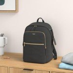 TUMI Voyageur Halsey Travel Backpack - Black & Gold
