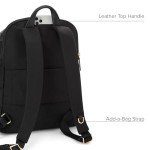 TUMI Voyageur Halsey Travel Backpack - Black & Gold