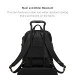 TUMI Voyageur Halsey Travel Backpack - Black & Gold