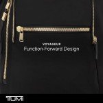 TUMI Voyageur Halsey Travel Backpack - Black & Gold