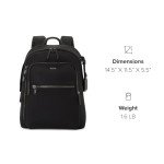 TUMI Voyageur Halsey Travel Backpack - Black & Gold