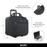Solo New York Bryant Rolling Laptop Bag - Black