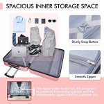 AnyZip 3-Piece Lightweight Pink Hardside Luggage Set