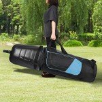 Lightweight Golf Travel Bag with Wheels - Blue