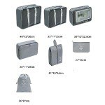 7-Piece Grey Travel Storage Bag Set