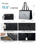 LOVEVOOK Insulated Laptop and Lunch Tote Bag