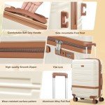 3-Piece Green Hardshell Luggage Set with Wheels