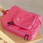 8-Piece Compression Packing Cubes Set - Hot Pink