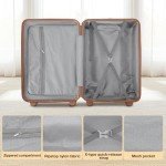 3-Piece Green Hardshell Luggage Set with Wheels