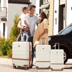 3-Piece Green Hardshell Luggage Set with Wheels