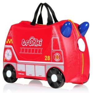Trunki Ride-On Kids Suitcase - Frank Fire Truck Red