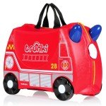 Trunki Ride-On Kids Suitcase - Frank Fire Truck Red