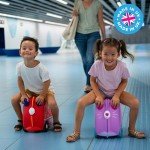 Trunki Ride-On Kids Suitcase - Frank Fire Truck Red