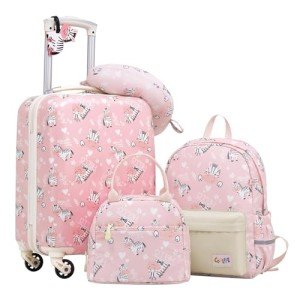 Coolife Kid’s 5-Piece Hardside Luggage Set