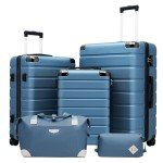 Coolife 3-Piece Hard Shell Luggage Set