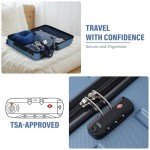 Coolife 3-Piece Hard Shell Luggage Set