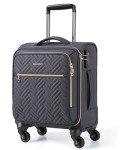 BAGSMART 16-inch Underseat Travel Carry-On Suitcase