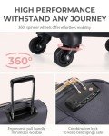 BAGSMART 16-inch Underseat Travel Carry-On Suitcase