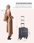 BAGSMART 16-inch Underseat Travel Carry-On Suitcase