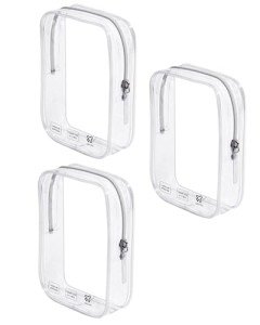 Clear TSA Approved Travel Bags - 3 Pack