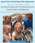 Clear TSA Approved Travel Bags - 3 Pack