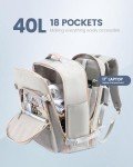 LOVEVOOK Waterproof 40L Travel Backpack with Packing Cubes