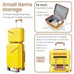 Xurwiin 4-Piece Hard Shell Luggage Set