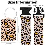 Leopard Luggage Straps and Tags Set - 3 Pieces