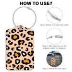 Leopard Luggage Straps and Tags Set - 3 Pieces