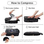 Hitanfe 6-Piece Compression Packing Cubes Set