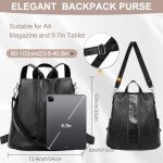 VASCHY Women's Stylish Black Travel Bag