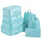 Travel Packing Cubes Set - 7 Piece Organizer