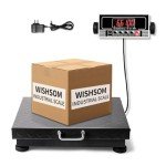 WISHSOM Heavy Duty 660lbs Digital Shipping Scale