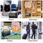 BAGAIL 4/6-Pack Compression Packing Cubes - Black