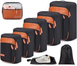 BAGPARKK 8-Piece Travel Packing Cubes Set