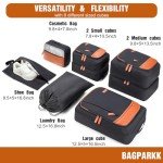 BAGPARKK 8-Piece Travel Packing Cubes Set