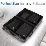 4-Piece Deluxe Compression Packing Cubes Set