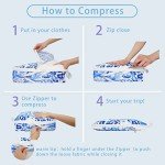 6 Pack Travel Compression Packing Cubes Set