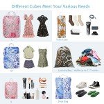 6 Pack Travel Compression Packing Cubes Set