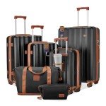 Expandable 4-Piece Hardside Luggage Set with USB Port