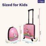 Unicorn Kids Rolling Luggage Set for Girls