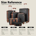 Expandable 4-Piece Hardside Luggage Set with USB Port