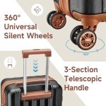 Expandable 4-Piece Hardside Luggage Set with USB Port
