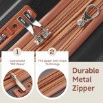 Expandable 4-Piece Hardside Luggage Set with USB Port