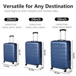 3-Piece Hardshell Luggage Set with Spinner Wheels