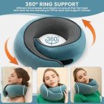 Memory Foam Travel Neck Pillow - Light Blue