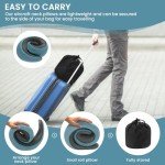 Memory Foam Travel Neck Pillow - Light Blue
